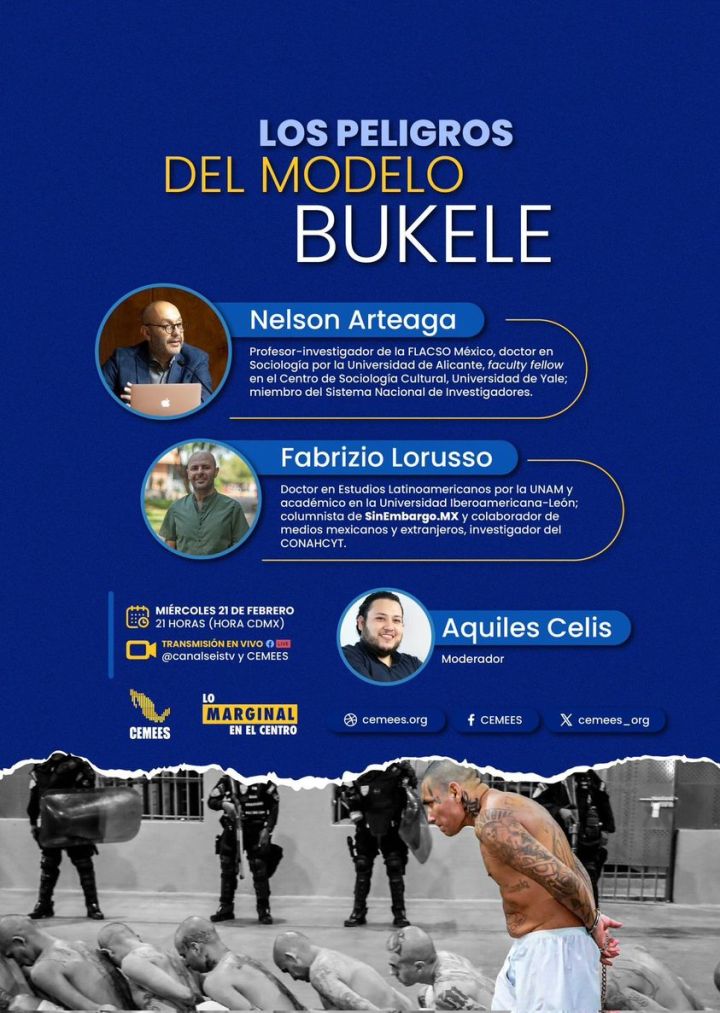 Lo Marginal En El Centro: Los peligros del modelo Bukele. Panel en Canal6 TV&nbsp;México