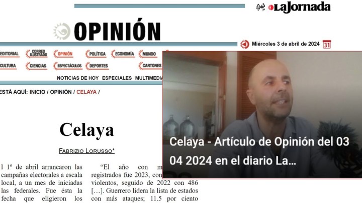 Celaya (Opinión en el diario La Jornada)