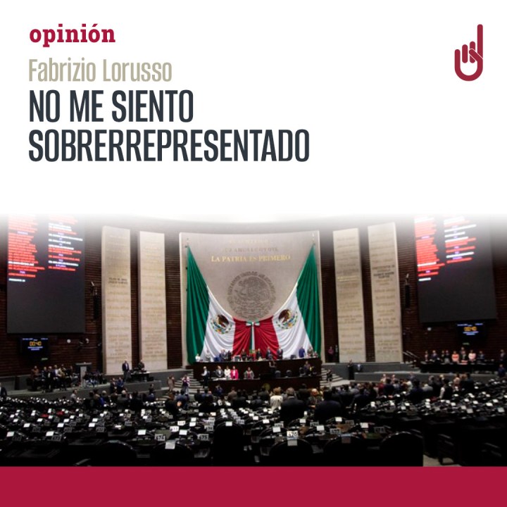 No me siento sobrerrepresentado